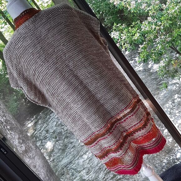 Chicos 3 Color Pop Pattern Cardigan Sweater Neutral Combo NWT - Picture 7 of 17